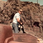 Emilio Ruiz del Rio at work on a foreground miniature during the shooting of David Lynch's Dune (1984)