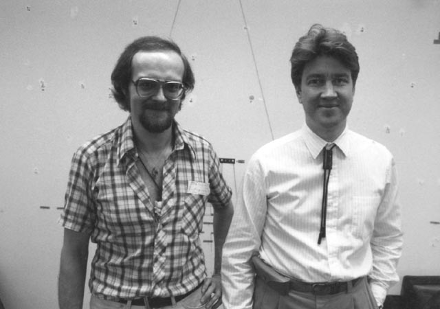 K. George Godwin with David Lynch at Universal Studios, 1981