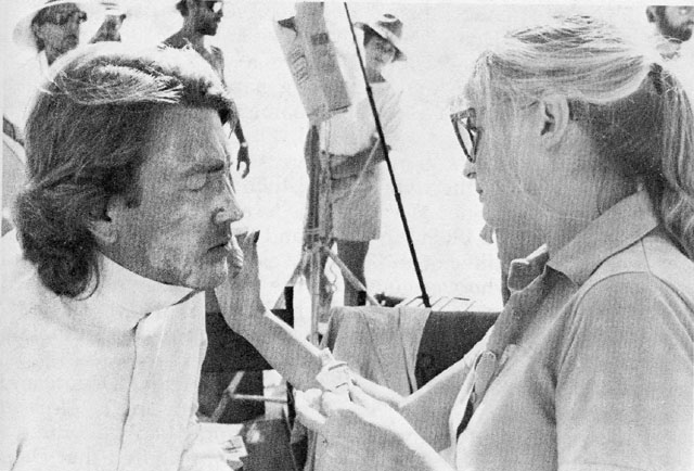 That's me peering around the woman's hat just above David Lynch's head: on location in the desert outside Ciudad Juarez