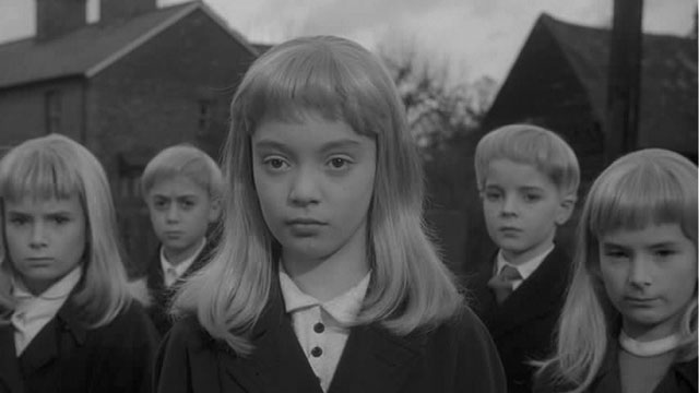 The alien children in Village of the Damned (1960),Wolf Rilla's film of John Wyndham's The Midwich Cuckoos