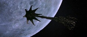The alien ship in Tobe Hooper's Lifeforce (1985)