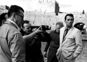 Oswald Morris (l) on The Guns of Navarone