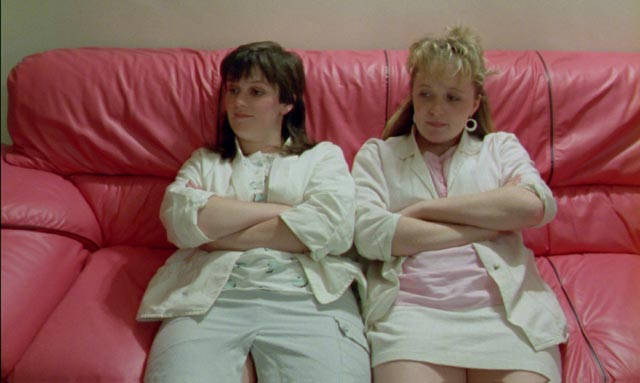 Siobhan Finneran and Michelle Holmes, sexually forthright in Alan Clarke's Rita, Sue and Bob Too (1987)