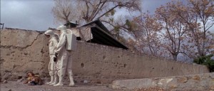 Scientists investigate the dead town in Robert Wise's The Andromeda Strain (1971)