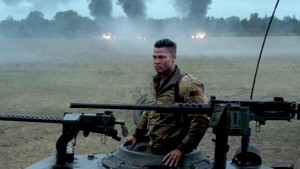 Brad Pitt as tank commander Don Collier in David Ayer's Fury (2014)