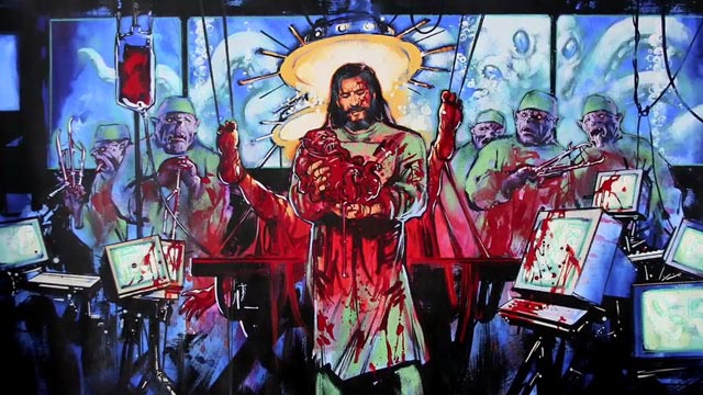 One of Graham Humphreys' religion-inflected concept paintings