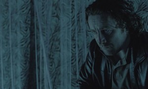 Peter Ferdinando as a depressed, drug addicted cop in Hyena (2014)