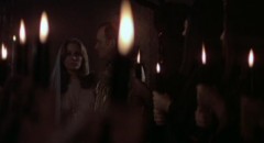 Karen Black at the subdued Black Mass in Harvey Hart's The Pyx (1973)