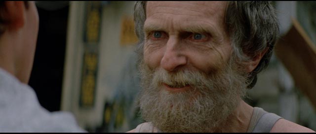 The great Roberts Blossom as the creepy old geezer who sells the car to Arnie in John Carpenter's Christine (1983)
