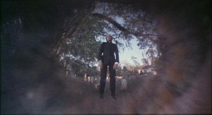 The suicidal priest who unleashes the fury of Hell in a small New England town in Lucio Fulci's City of the Living Dead (1980)