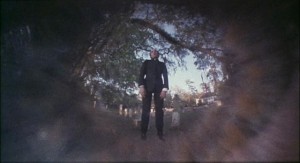The suicidal priest who unleashes the fury of Hell in a small New England town in Lucio Fulci's City of the Living Dead (1980)