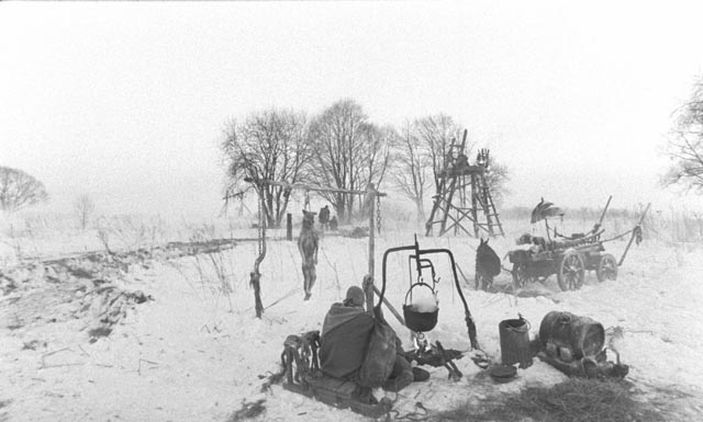 Aleksei German's science fiction epic Hard to Be a God (2013) ends in a bleak winter silence