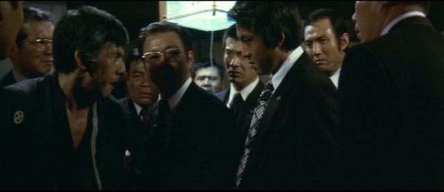 Men in suits filled with rage: the distinctive Joe Shishido in part 5 of Kinji Fukasaku's Battles Without Honor and Humanity: Final Episode