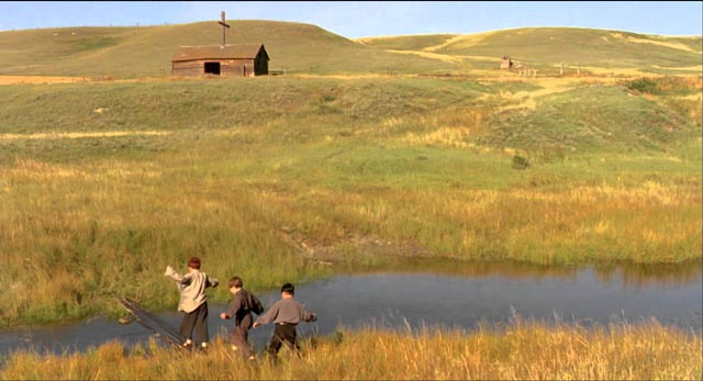 The barn with cross in Philip Ridley's The Reflecting Skin (1990) was discovered exactly as is on location in Alberta
