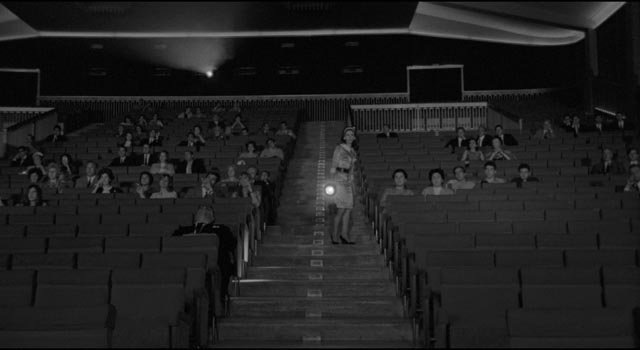The aspiring actress works as an usher in a movie theatre in Antonio Pietrangeli's I Knew Her Well (1965)