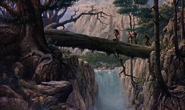 One of the many beautiful matte paintings in Cy Endfield's Mysterious Island (1961): it's unclear who painted them