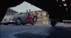 Dangerous stunts during the opening car chase of Peter Yates' Robbery (1967)
