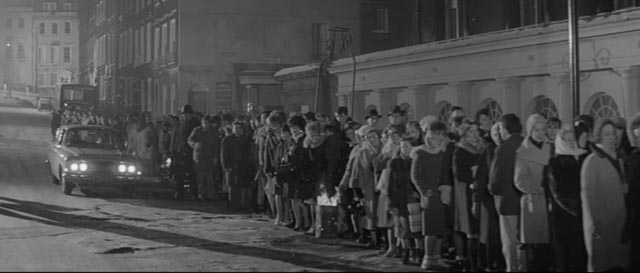The frightened public lining up for their vaccinations in Val Guest's 80,000 Suspects (1963)