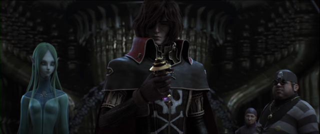 Impressive visuals can't quite compensate for a murky script in Space Pirate Captain Harlock (2013)