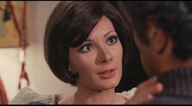 Edwige Fenech as Floriana, the seductive interloper in Sergio Martino's giallo Your Vice Is a Locked Room and Only I Have the Key (1972)