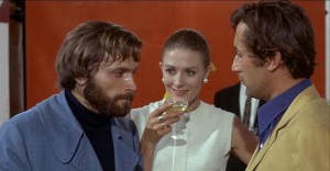 Leonardo Ferri (Franco Nero), repulsed by the social demands of commercialized art in Elio Petri's A Quiet Place in the Country (1968)
