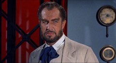 Vincent Price as Captain Robur, builder of the airship Albatross in William Whitney's Master of the World (1961)