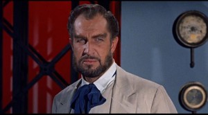 Vincent Price as Captain Robur, builder of the airship Albatross in William Whitney's Master of the World (1961)