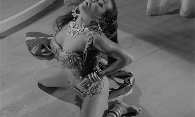 Pascaline performs one of the exotic dance routines in Edmond T. Greville's Beat Girl (1959)