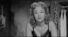 Sylvia Syms is touching as the talent-challenged Maisie in Val Guest's Expresso Bongo (1959)