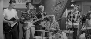 Cliff Richard's back-up group The Shadows also appear in Val Guest's Expresso Bongo (1959)