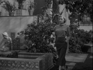 Gloria Grahame as Laurel Grey, the woman next door who attracts Dix Steele's interest in Nicholas Ray's In a Lonely Place (1950)