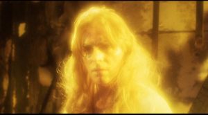Richard Lynch as the murderous "god" in Larry Cohen's God Told Me To (1976)
