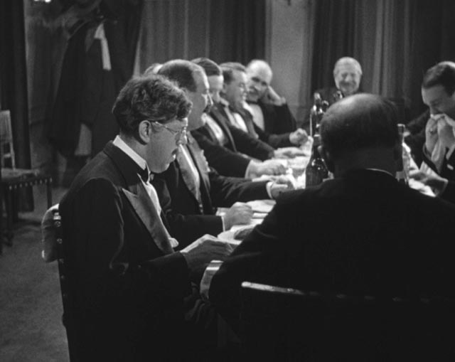 Maurice Legrand (Michel Simon), an outsider even in company in Jean Renoir's La Chienne (1931)