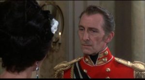 Peter Cushing again, here as the determinedly patriarchal General von Spielsdorf in Roy Ward Baker's The Vampire Lovers (1970)
