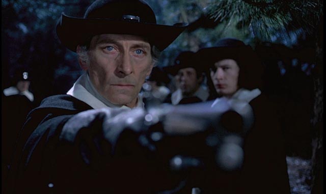 Peter Cushing as the sadistic witch hunter Gustav Weil in John Hough's Twins of Evil (1971)
