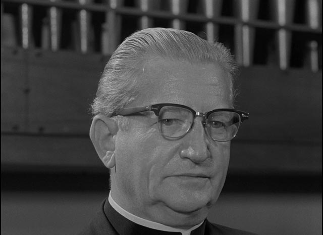 The smug face of patriarchy: Mary's new boss (Art Ellison) in Salt Lake City in Herk Harvey's Carnival of Souls (1962)