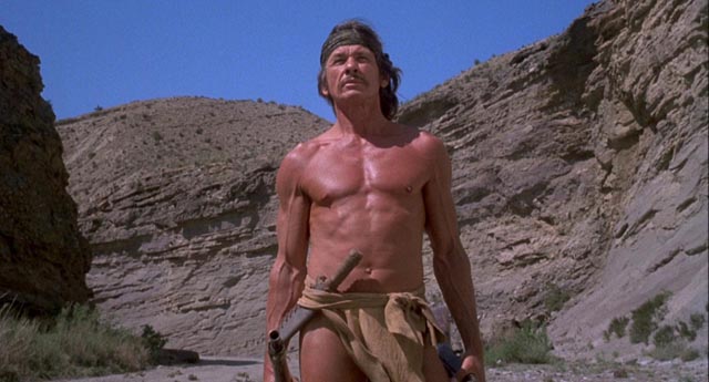 Charles Bronson establishing himself as an iconic figure of vengeance in Michael Winner's Chato's Land (1972)