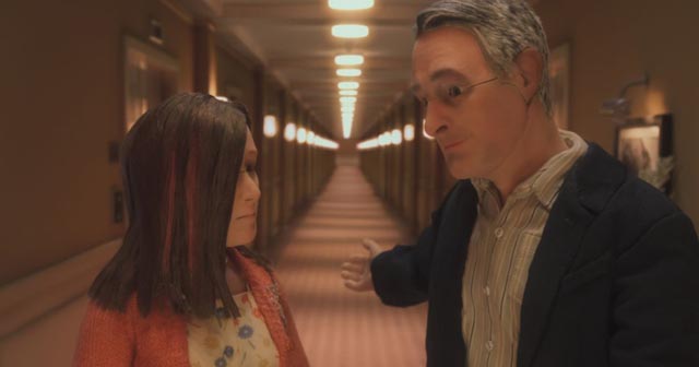 Michael invites Lisa back to his room for a nightcap in Charlie Kaufman and Duke Johnson's Anomalisa (2015)