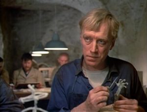 Max von Sydow as Salem, wrongly imprisoned in a gloomy insane asylum in Laslo Benedek's The Night Visitor (1971)