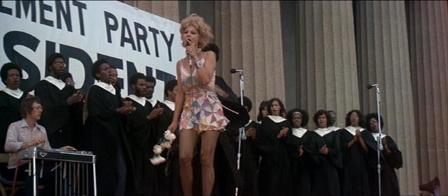 Barbara Harris lives the dream, singing before a traumatized crowd in Robert Altman's Nashville (1975)