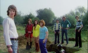 Bikers turn hippie for a sensitive funeral among the standing stones in Don Sharp's Psychomania (1973)