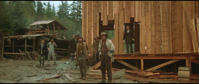 The town of Presbyterian Church under construction in Robert Altman's McCabe & Mrs Miller (1971)