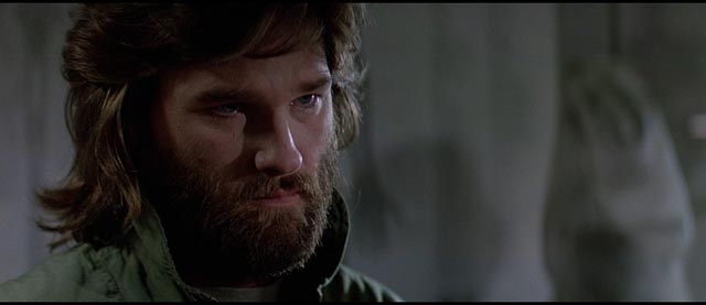 Kurt Russell as cynical anti-hero McCready in John Carpenter's The Thing (1982)