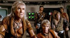 Ricardo Montalban as Trek's favourite villain, Khan, in Nicholas Meyer's Star Trek II: The Wrath of Khan (1982)