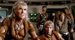 Ricardo Montalban as Trek's favourite villain, Khan, in Nicholas Meyer's Star Trek II: The Wrath of Khan (1982)