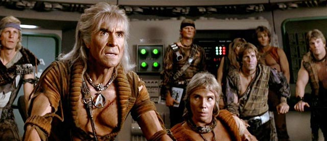 Ricardo Montalban as Trek's favourite villain, Khan, in Nicholas Meyer's Star Trek II: The Wrath of Khan (1982)