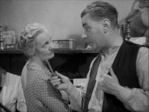 Mary Merrall and George Carney as Mr. and Mrs. Hardcastle in John Baxter's Love on the Dole (1941)