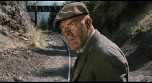 Lee Marvin as A Number 1, determined to catch a ride in Robert Aldrich's Emperor of the North (1973)