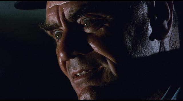 Ernest Borgnine as the sadistic train guard Shack in Robert Aldrich's Emperor of the North (1973)