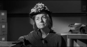 Agnes Moorehead as Velma, Charlotte's acerbic housekeeper and companion in Robert Aldrich's Hush ... Hush, Sweet Charlotte (1964)